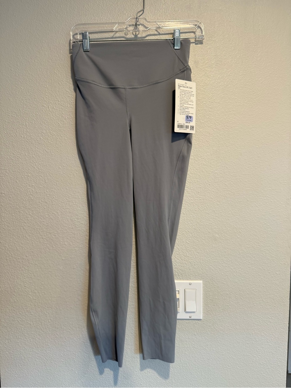 Lululemon Base Pace High Rise Tight Slate Gray NWT size 6